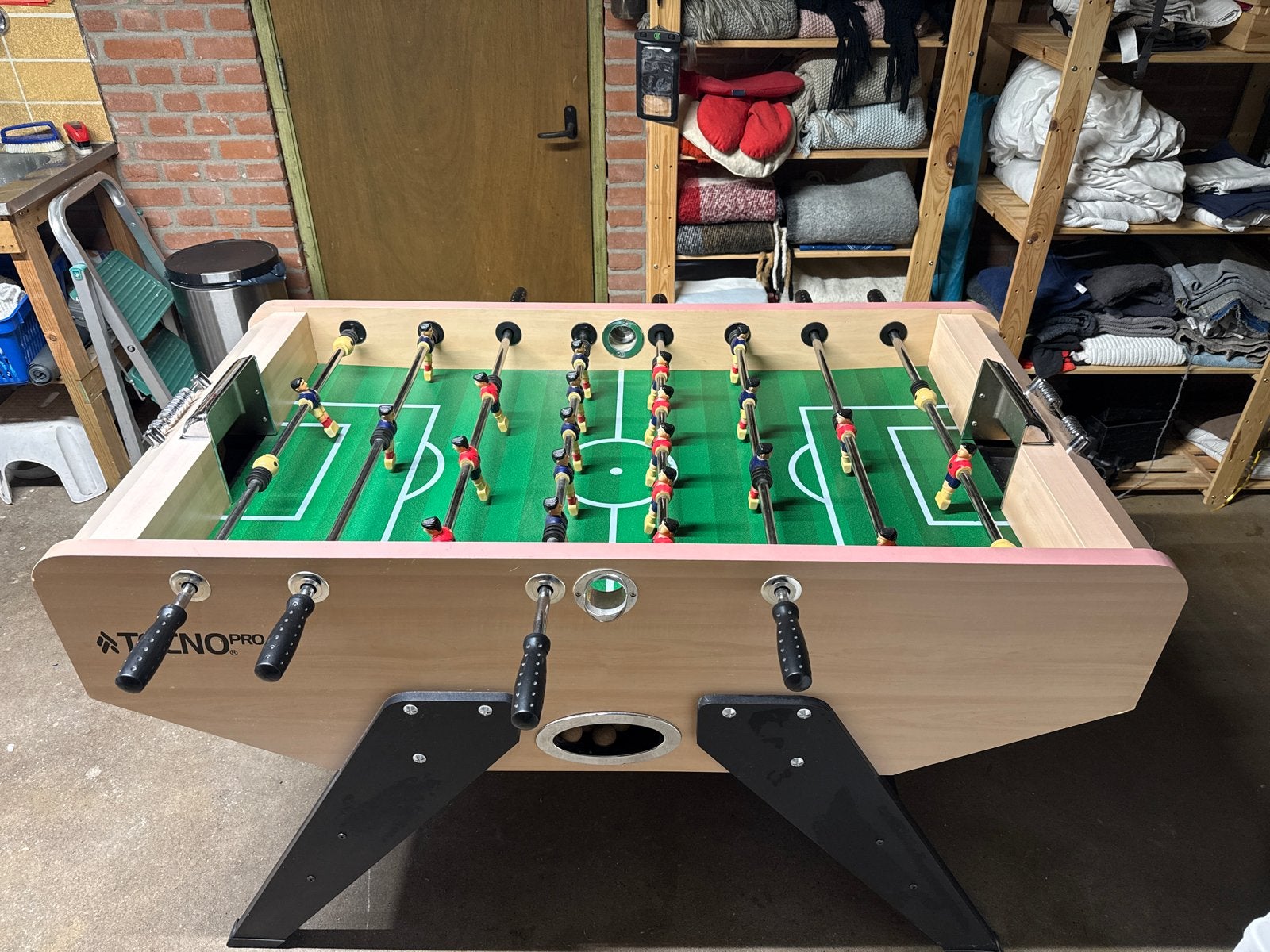 Vintage Tafelvoetbaltafel - 25 jaar oud, zo goed als nieuw, Ophalen, Zo goed als nieuw