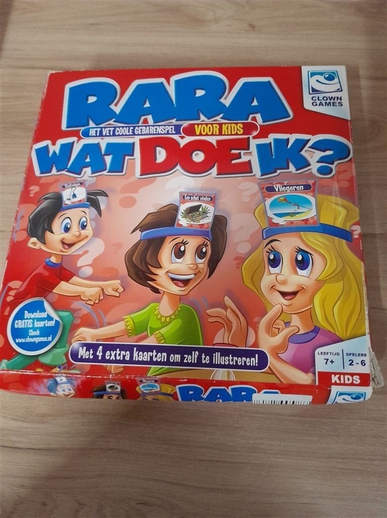 rara wat doe ik - s4830, Hobby en Vrije tijd, Gezelschapsspellen | Bordspellen, Verzenden, Zo goed als nieuw