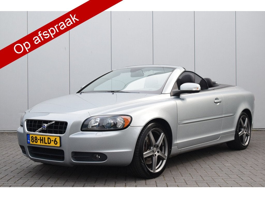 Volvo C70 Convertible 2.4 D5 Summum Leer/Verwarmd Navi Bi-Xe, Auto's, Volvo, C70, Gebruikt, Zwart, 197 €/maand