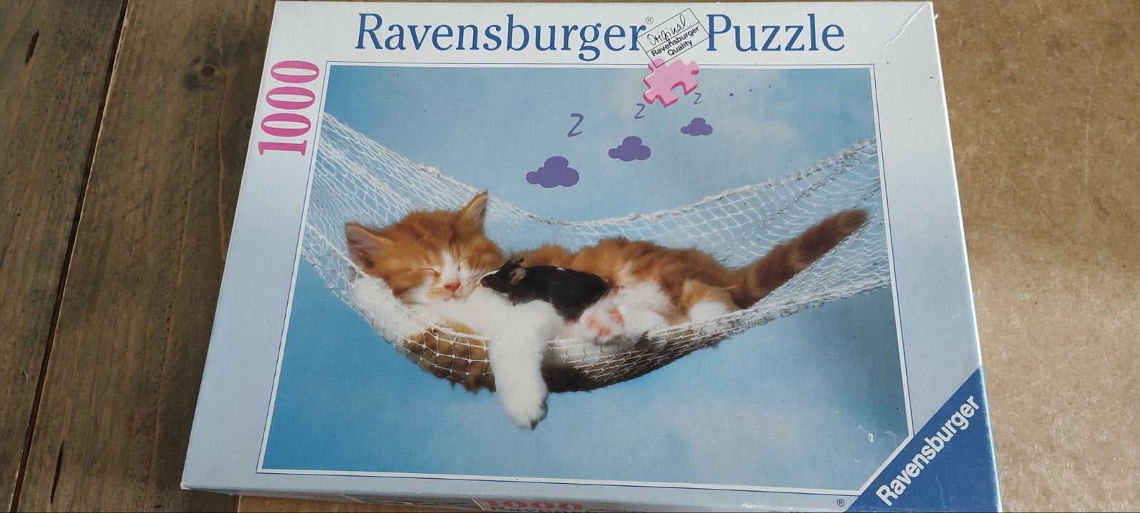 Ravensburger Legpuzzel Kat en Muis 1000 stukjes, Ophalen of Verzenden