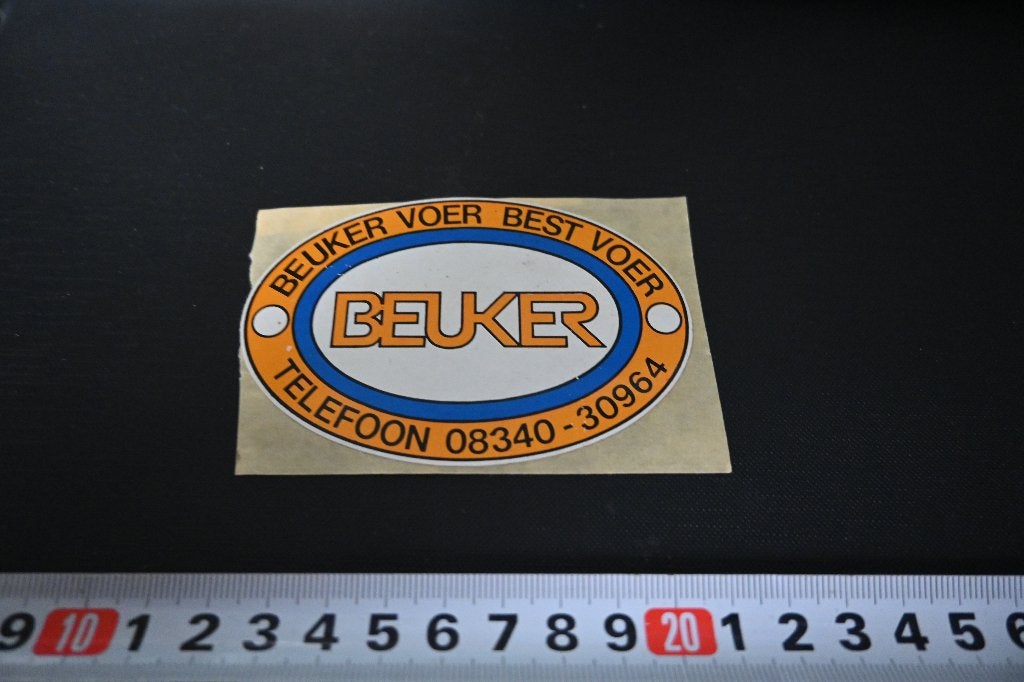 sticker Doetinchem BEUKER voer best voer 08340-30964, Verzamelen, Ophalen of Verzenden, Zo goed als nieuw