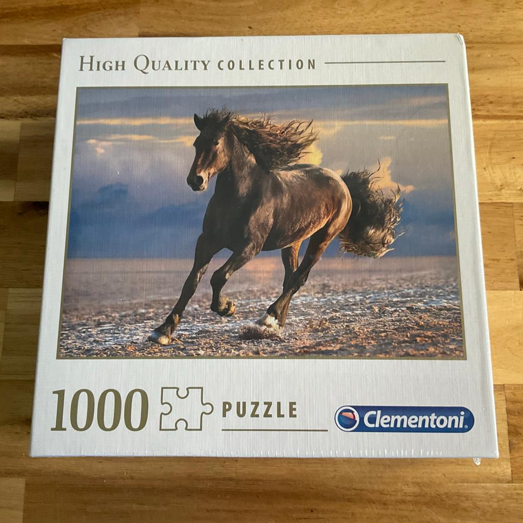 3 paardenpuzzels: Clementoni 1000, Ravensburger 500, Trefl 2, Ophalen, 500 t/m 1500 stukjes, Gebruikt, Legpuzzel