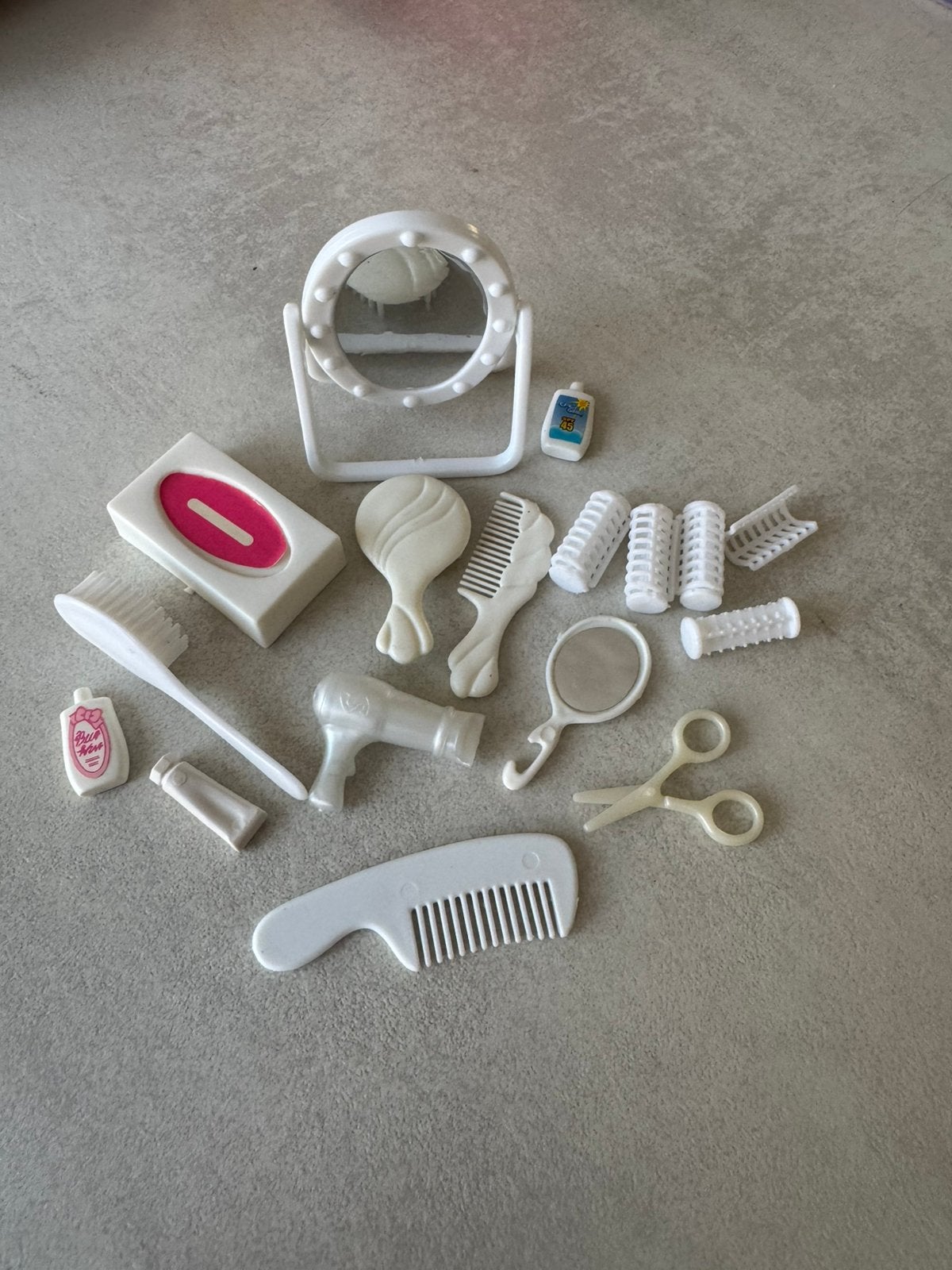 Barbie witte badkamer accessoires, Verzamelen, Ophalen of Verzenden, Gebruikt, Accessoires