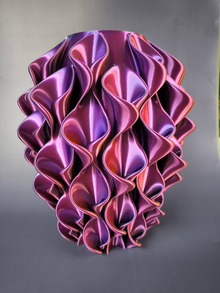 Vaas 3D, verschillende afmetingen, Geschikt voor buiten, Kunststof, Overige kleuren, Nieuw