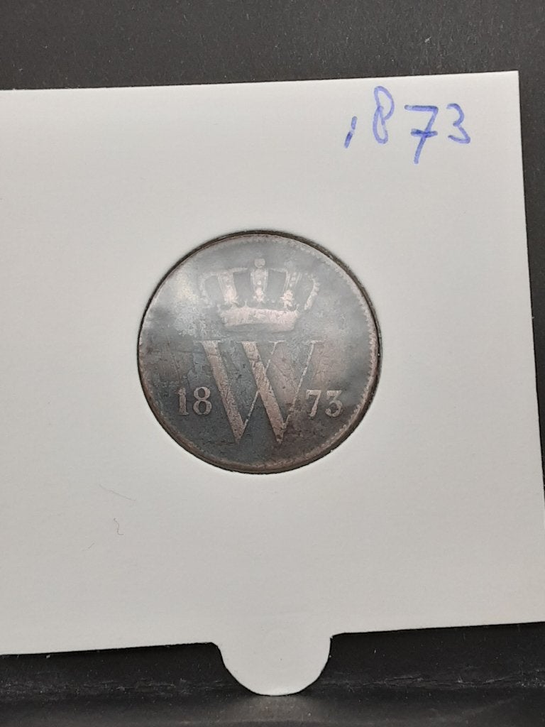 1 cent 1873 Koning Willem III, Verzenden, Koning Willem III, 1 cent, Losse munt