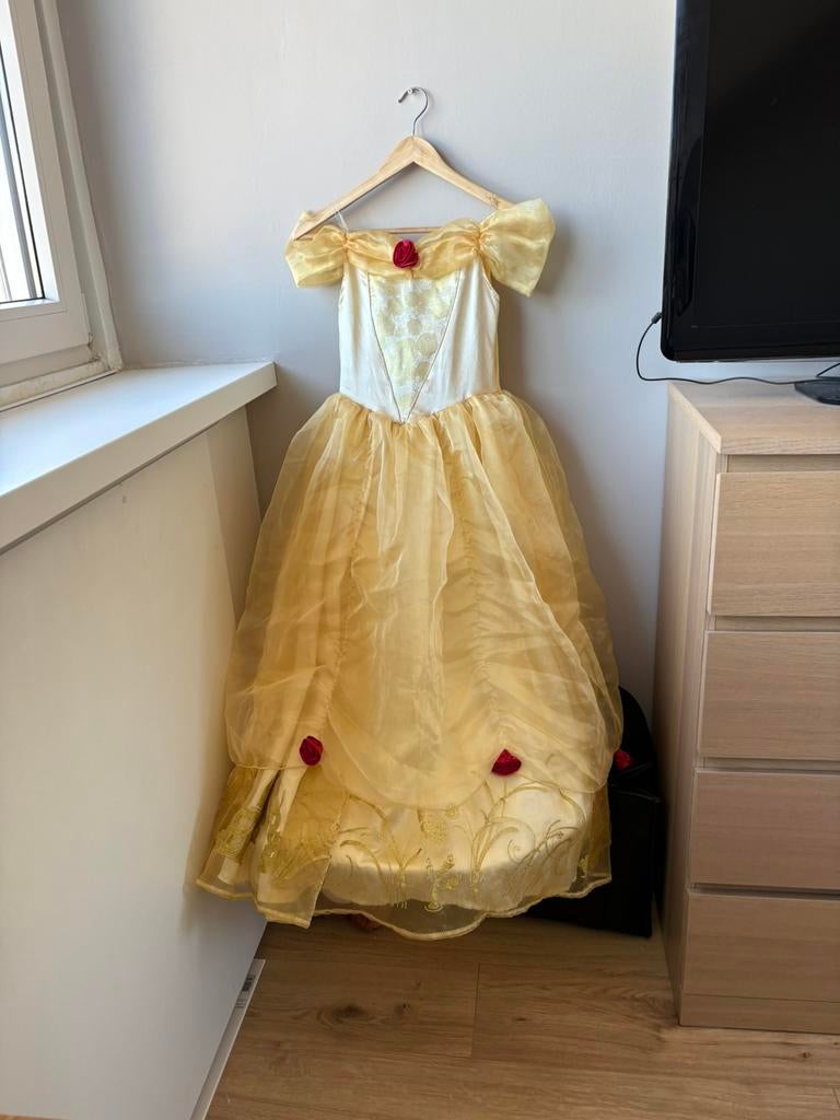 Originele Disneyland jurk Belle maat 152, Ophalen of Verzenden, Zo goed als nieuw, 146 t/m 152, Meisje