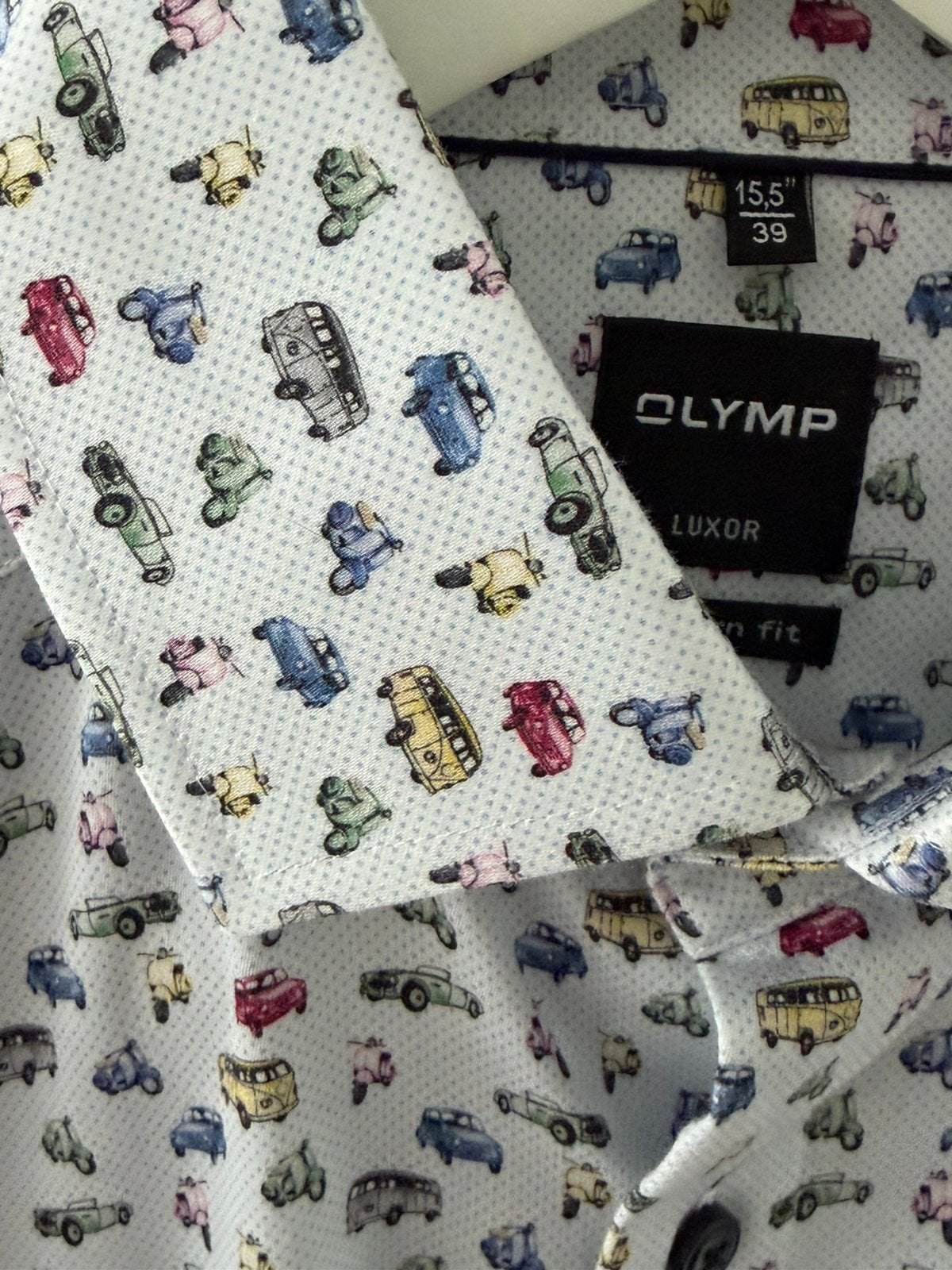 Olymp overmemd, Ophalen, Nieuw, Meerkleurig, Halswijdte 39/40 (M)