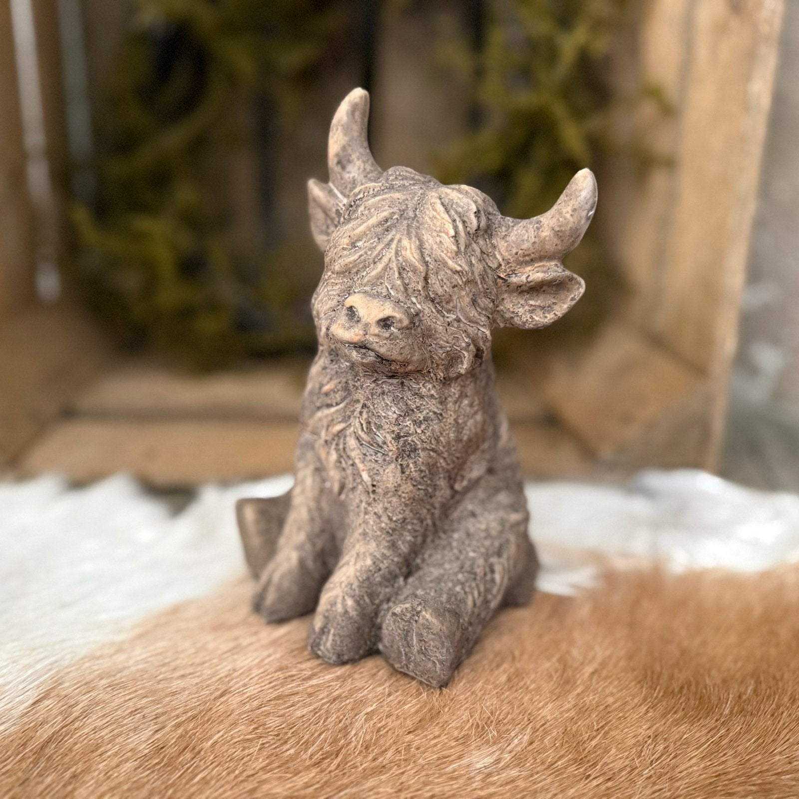 Landelijk beeld hooglander / highlander 18cm hoog, Huis en Inrichting, Woonaccessoires | Overige, ., Nieuw, Ophalen of Verzenden