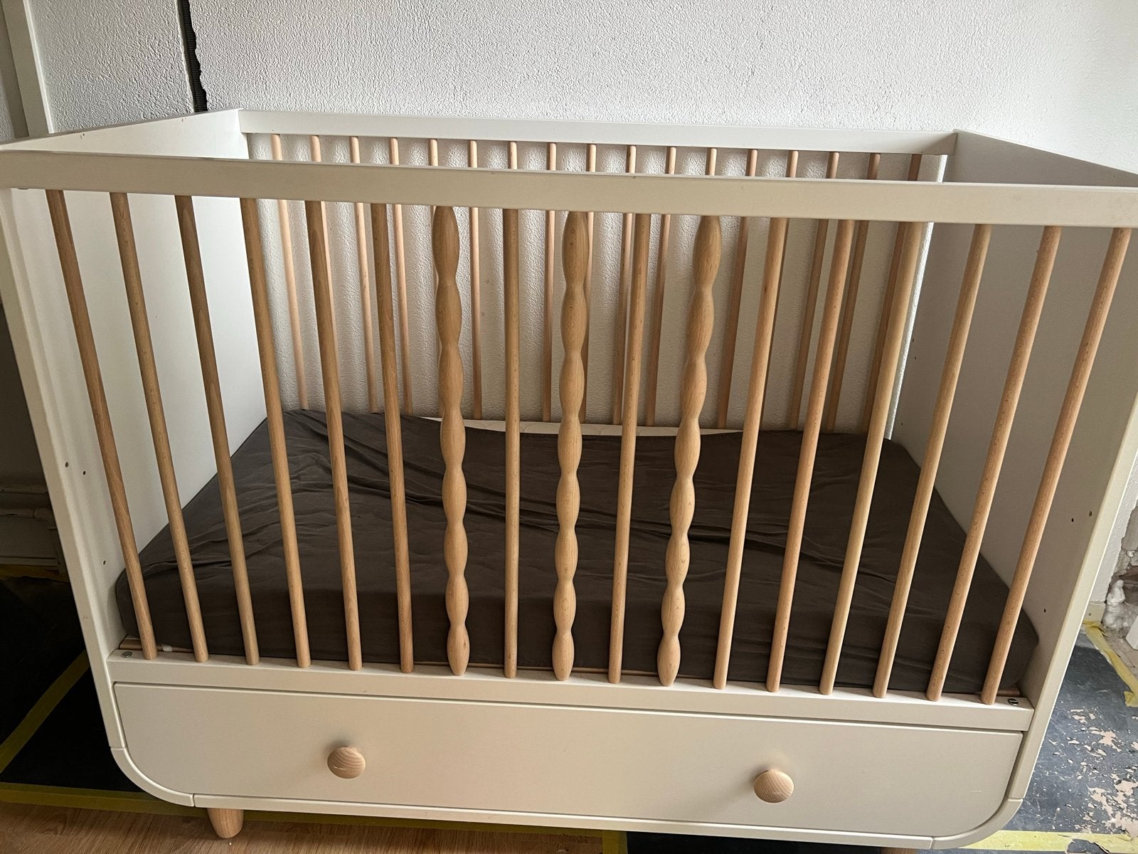 IKEA Myllra ledikant met lade, wit, Ophalen of Verzenden, Zo goed als nieuw, Ledikant