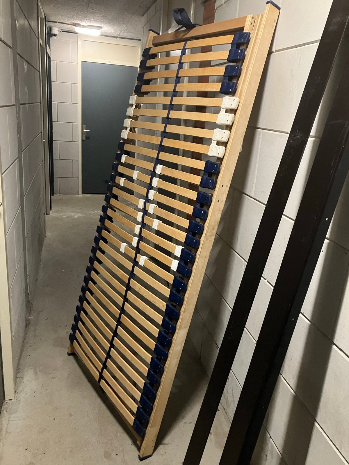IKEA NORESUND bedframe met SULTAN PLANET lattenbodem, 90 cm, Eenpersoons, Zwart, Ophalen of Verzenden