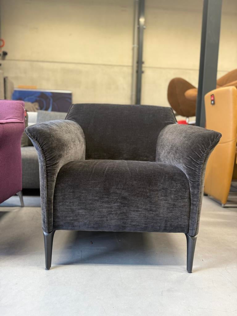 Nieuw Leolux Mayon Fauteuil Velour stof Design stoel Mayuro, Huis en Inrichting, Fauteuils, Leolux, Nieuw, 75 tot 100 cm, Stof