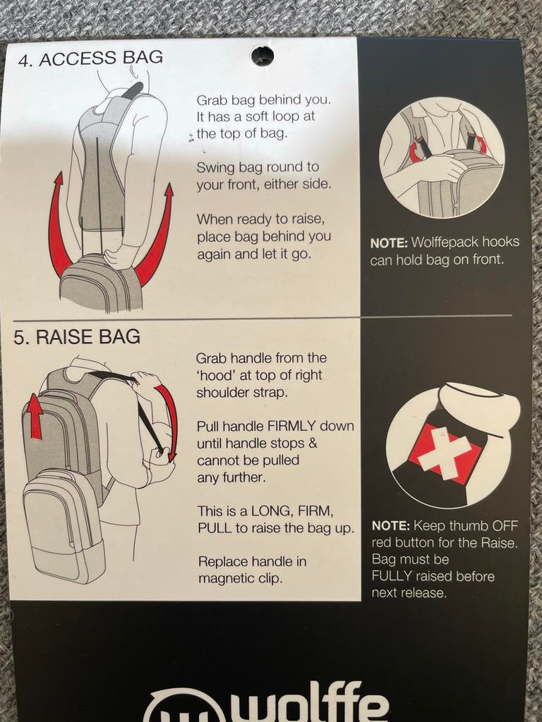 Wolffepack Orbital Backpack - Innovatieve Rugzak, Sieraden, Tassen en Uiterlijk, Tassen | Rugtassen, Zo goed als nieuw, Overige merken