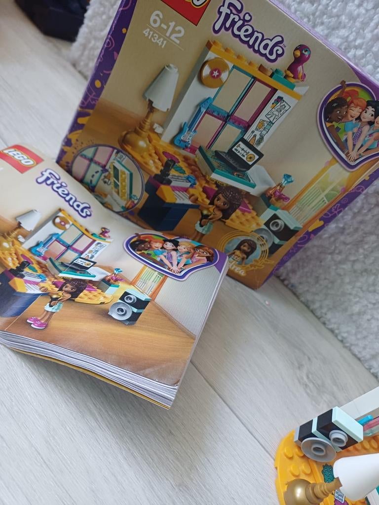 Lego Friends Andrea's Slaapkamer 41341 - Compleet met doos, Lego, Friends, Ophalen of Verzenden, Zo goed als nieuw