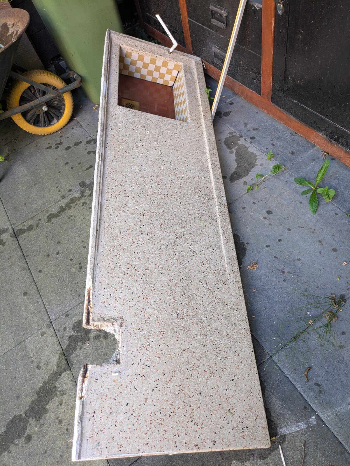 Granito keukenblad jaren 30, Ophalen, Gebruikt, Minder dan 100 cm