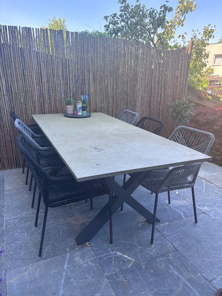Tuinset eettafel 6-8 personen, Ophalen, Overige materialen, Gebruikt, 200 cm of meer
