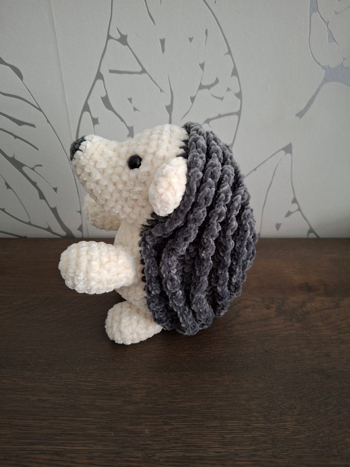 Handgemaakte egel knuffel van chenille garen , 18 cm, Kinderen en Baby's, Ophalen, Handgemaakt, Overige typen, Nieuw