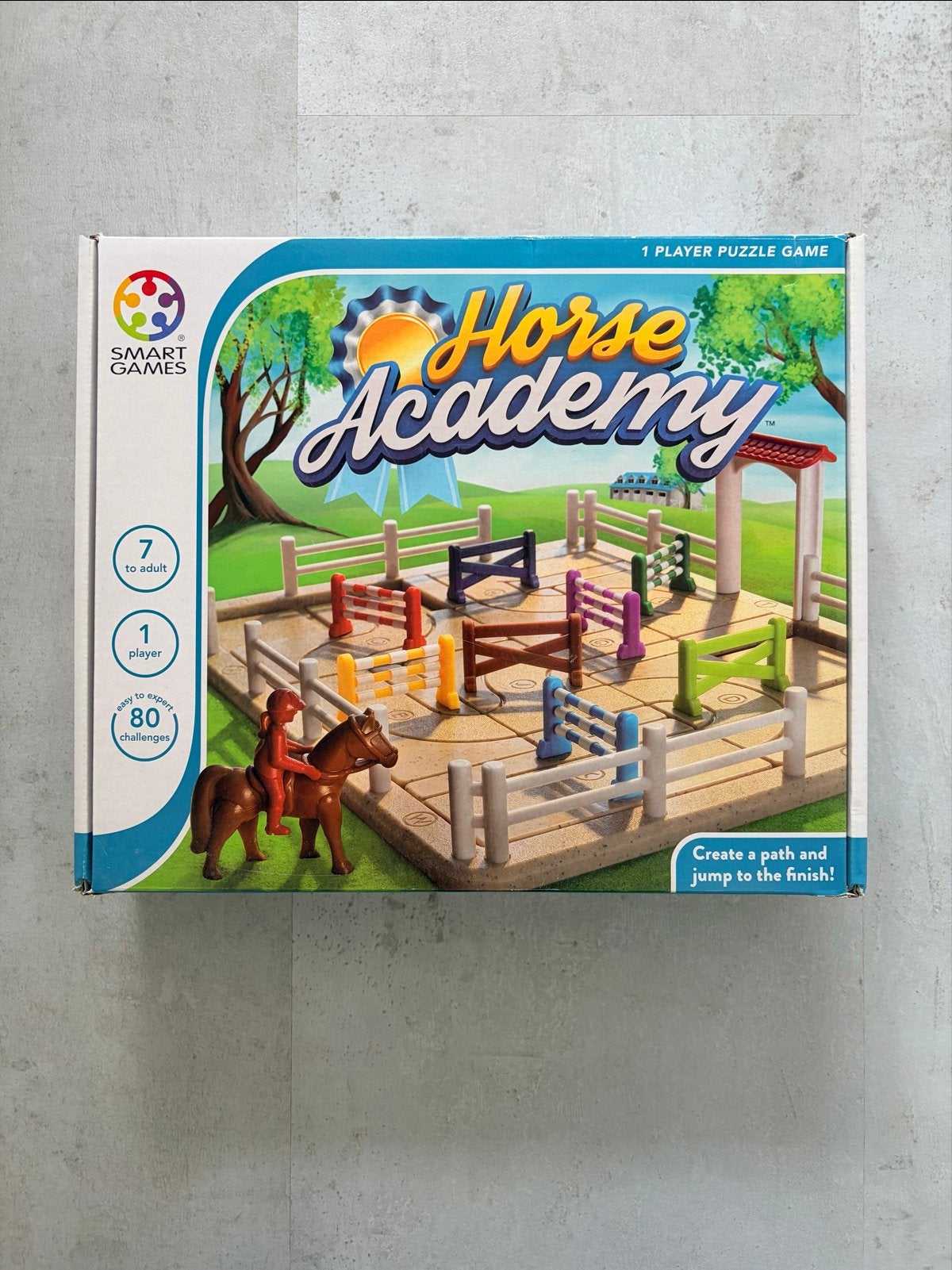 SmartGames Horse Academy - Paarden Puzzelspel, Een of twee spelers, Ophalen of Verzenden, Zo goed als nieuw