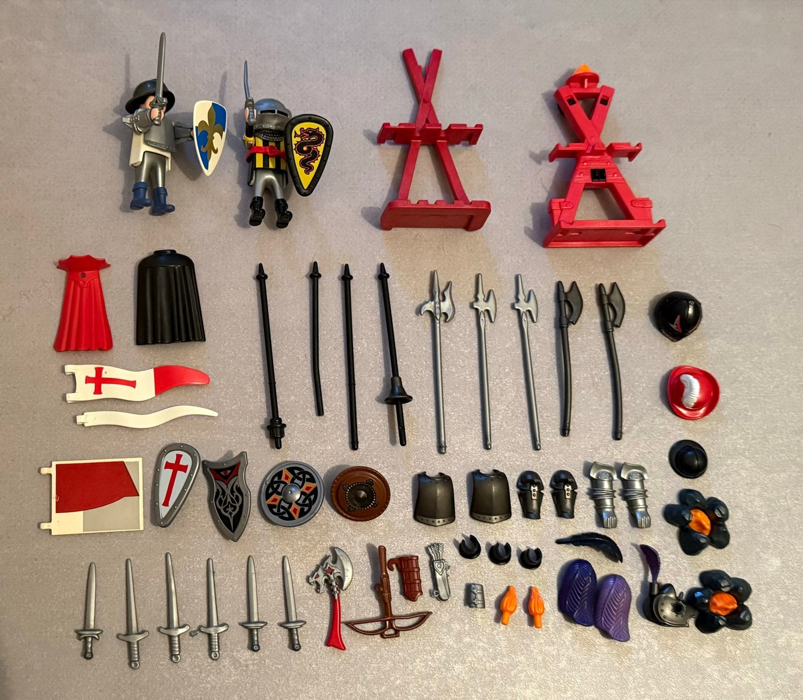 Playmobil ridders en accessoires, Ophalen, Gebruikt