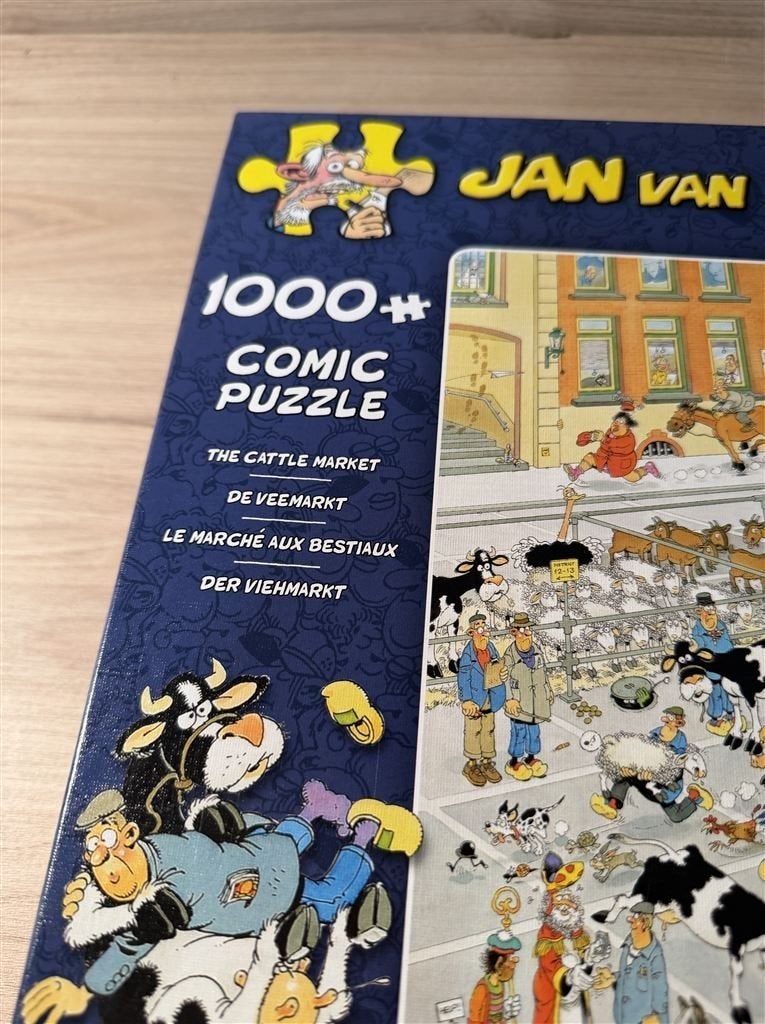Jan van Haasteren - de veemarkt - 1000 stuks - s6653, Verzenden, 500 t/m 1500 stukjes, Zo goed als nieuw