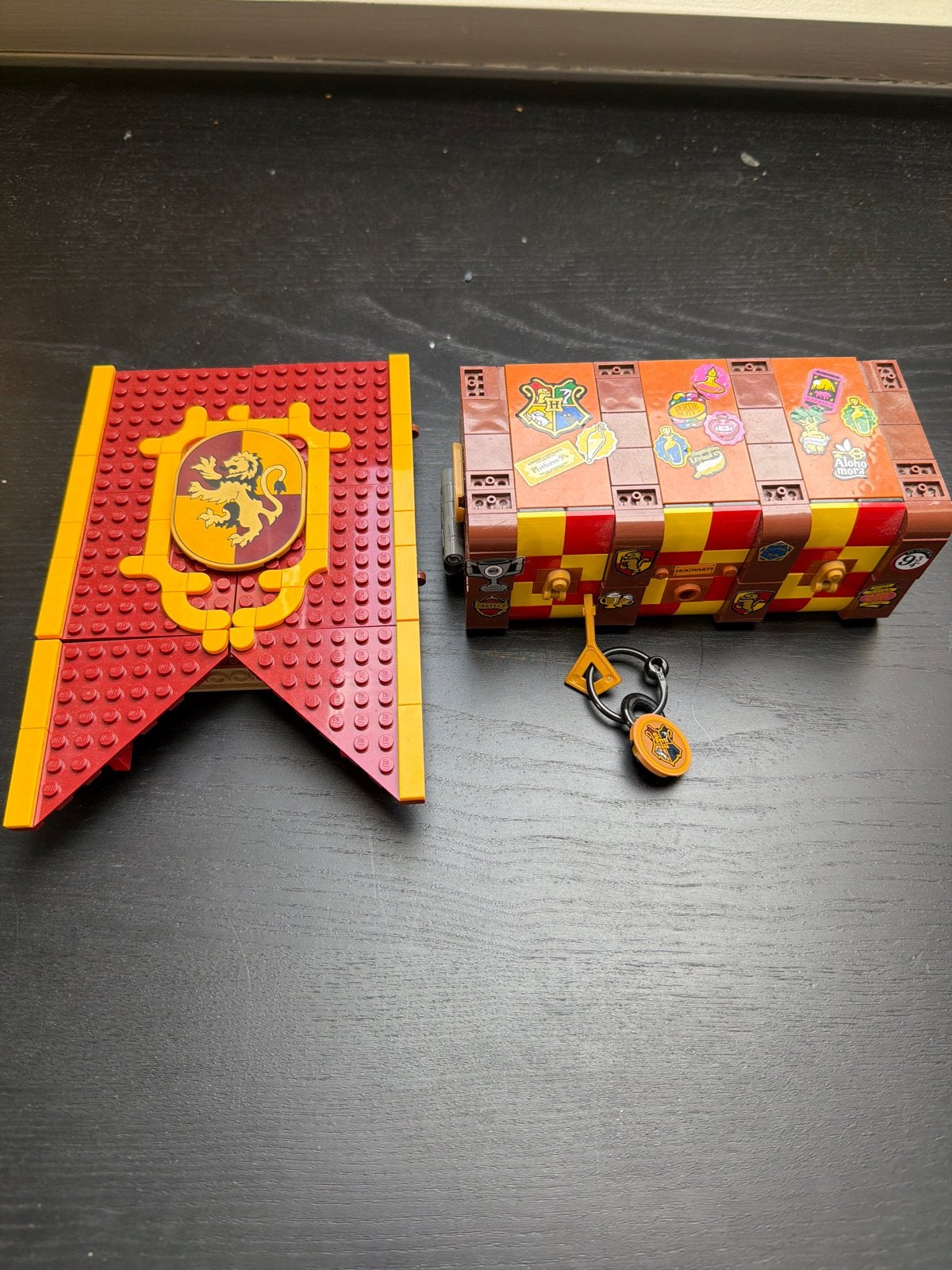 Harry Potter banner en magische kist, Ophalen of Verzenden, Gebruikt, Lego, Harry Potter
