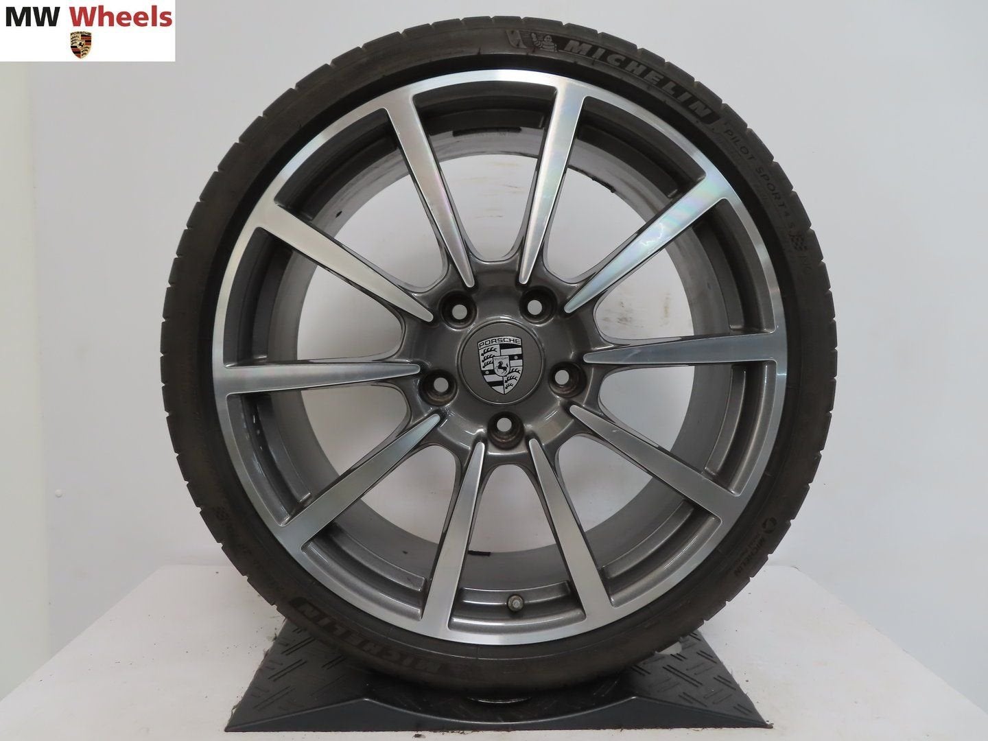 Porsche 20 inch velgen Boxster Cayman 718 982 zomerbanden, Gebruikt, -, -, Banden en Velgen