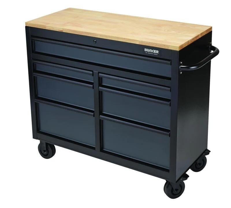 BUNKER Gereedschapswagen/Werkbank, 104cm, Grijs, Ophalen of Verzenden, Nieuw