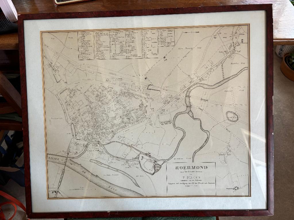 Kadasterkaart Roermond begin vorige eeuw, F. Bingen, Landkaart, 1800 tot 2000, Nederland