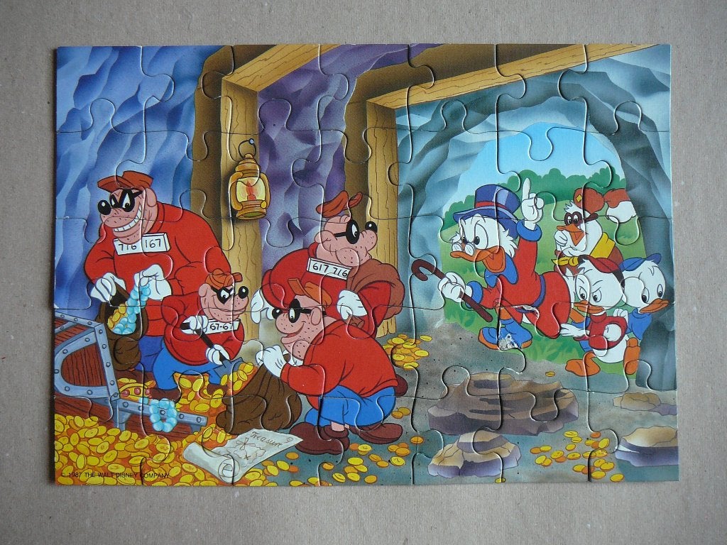Disney puzzel, de zware jongens, Ophalen of Verzenden, Overige figuren, Gebruikt, Overige typen