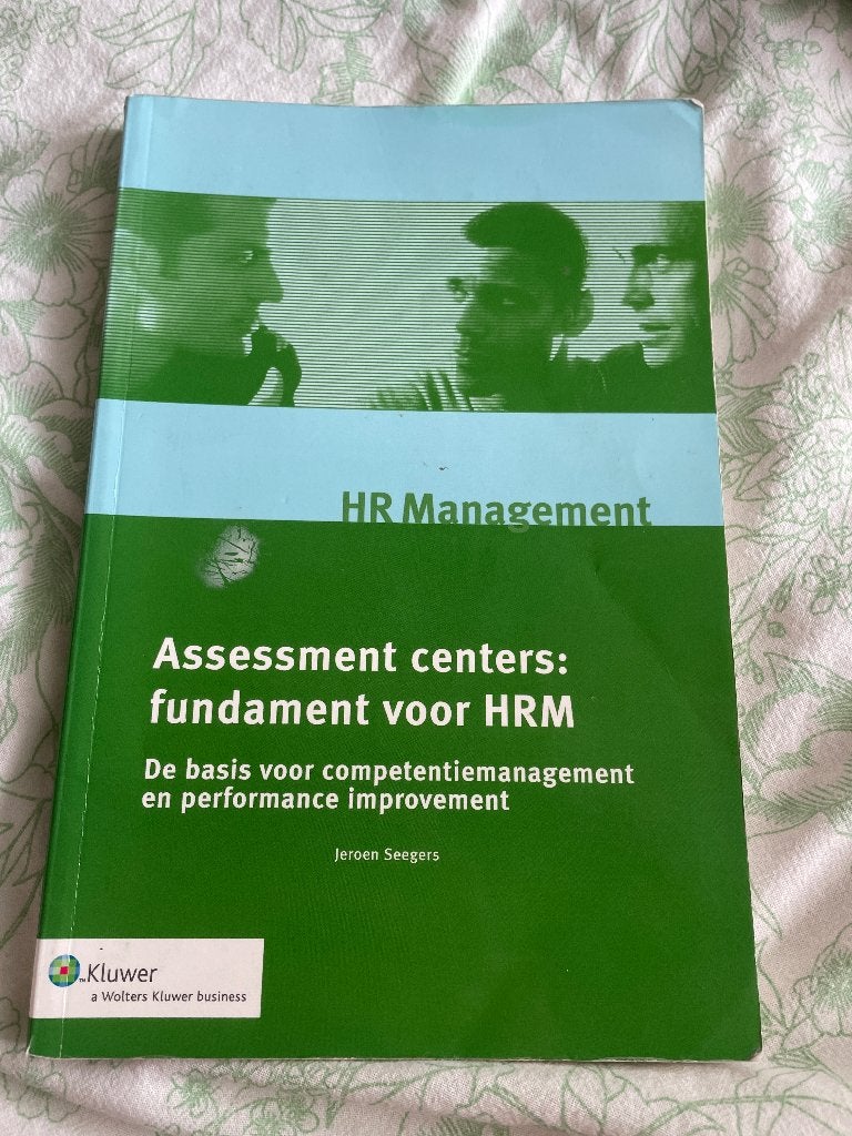 Assessment centers: fundament voor HRM - Jeroen Seegers, Boeken, Gelezen, HBO, Ophalen of Verzenden, Gamma