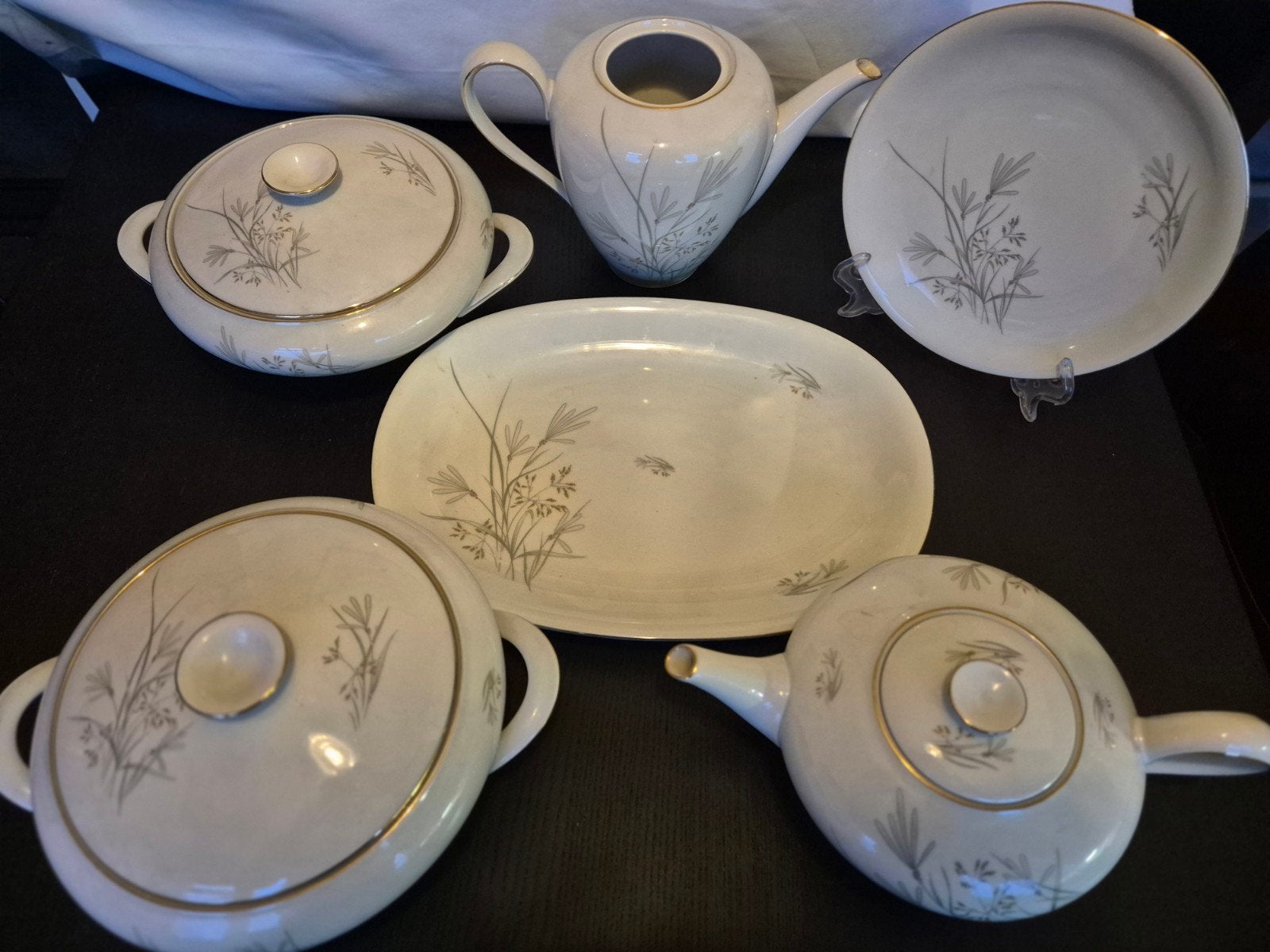 KPM Krister Germany servies set - theepot, schalen, schaal, Ophalen of Verzenden