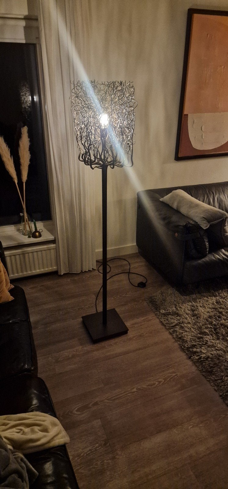 Brand van Egmond vloerlamp - omgebouwd naar LED, Huis en Inrichting, Lampen | Vloerlampen, Gebruikt, Ophalen of Verzenden, Metaal