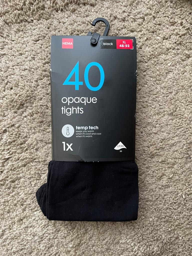 Panty 48/52 XL, Kleding | Dames, Leggings, Maillots en Panty's, Maat 48/52 (XL), Verzenden, Zwart, Nieuw