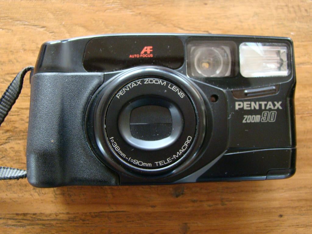 Pentax Fotocamera Zoom 90 AF + tasje, Ophalen of Verzenden, Gebruikt, Compact, Pentax
