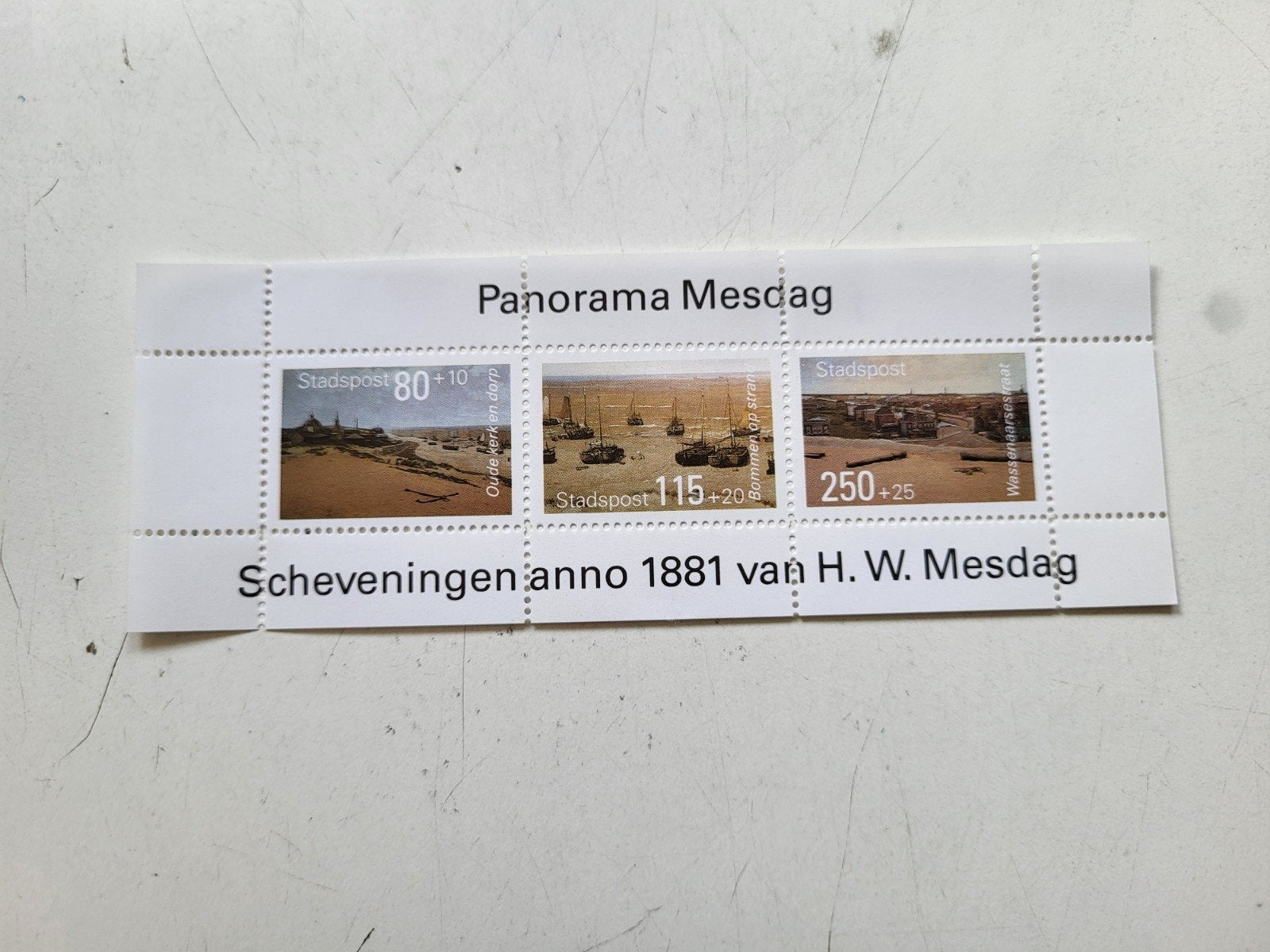 Postzegelvel Panorama Mesdag Scheveningen Stadspost postfris, Ophalen of Verzenden, Na 1940, Postfris