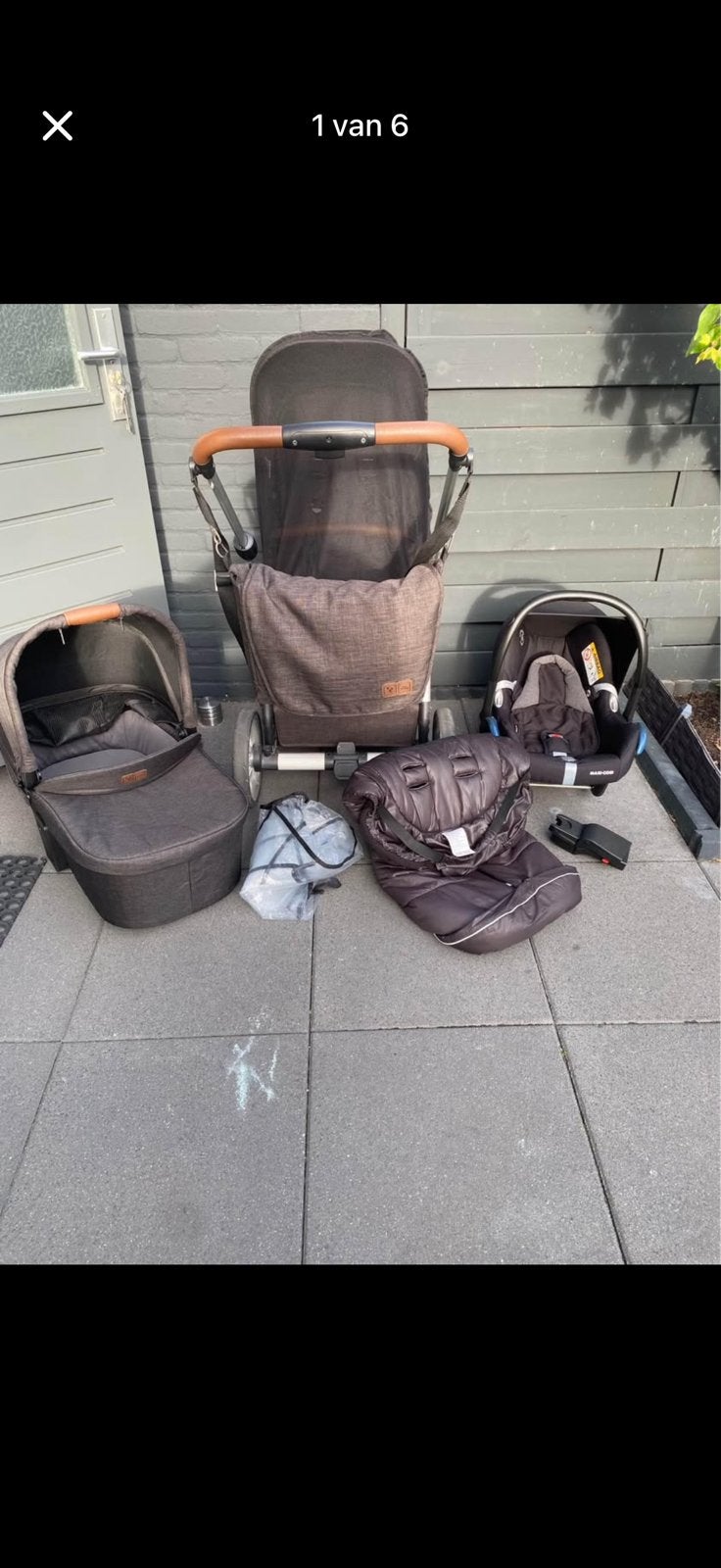 ABC Design 3in1 Combi Kinderwagen Condor 4 Air + Accessoires, Luchtbanden, Zo goed als nieuw, Combiwagen, Ophalen