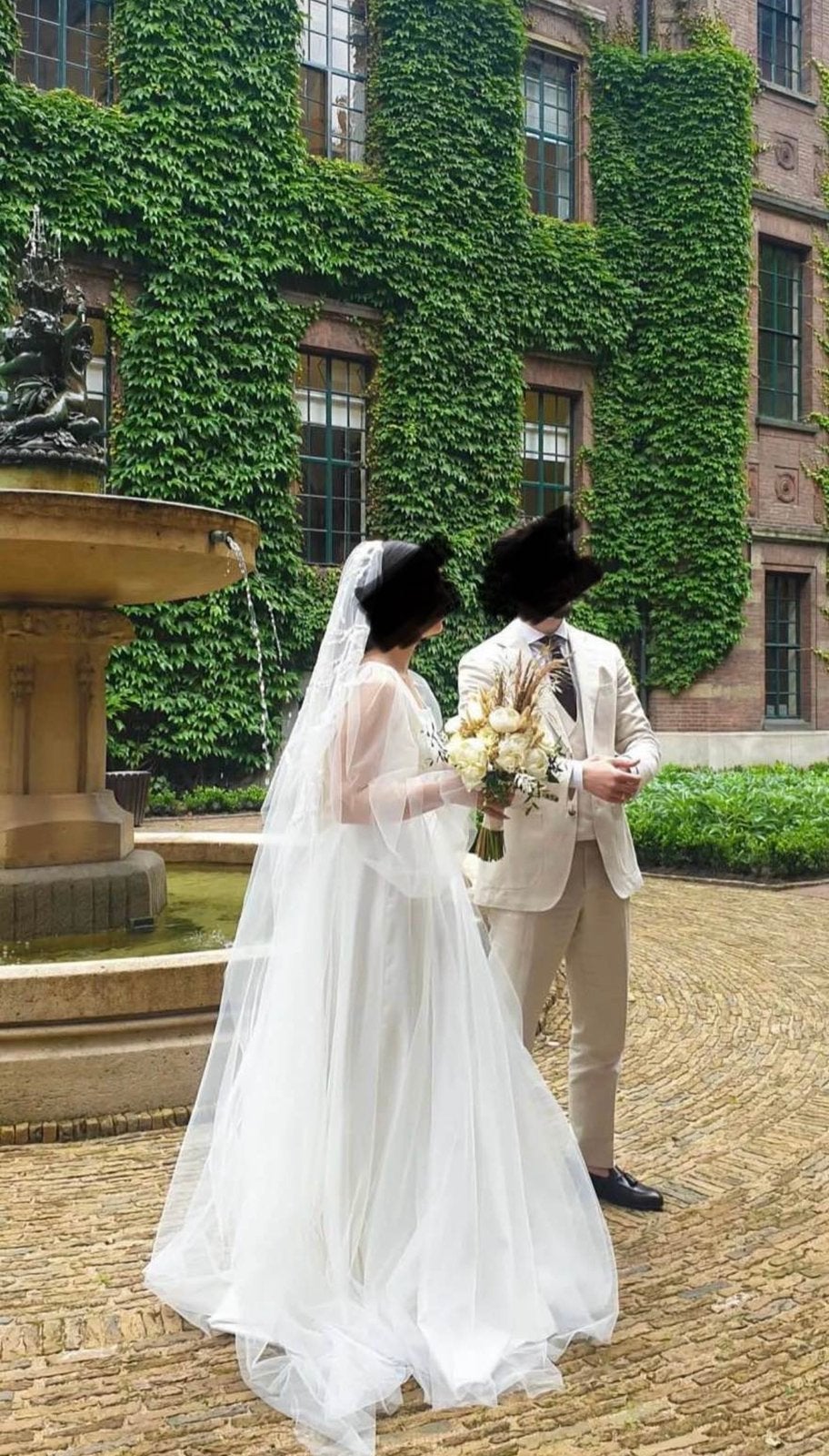 Trouwjurk, Ophalen, Zo goed als nieuw, Wit, Trouwjurk