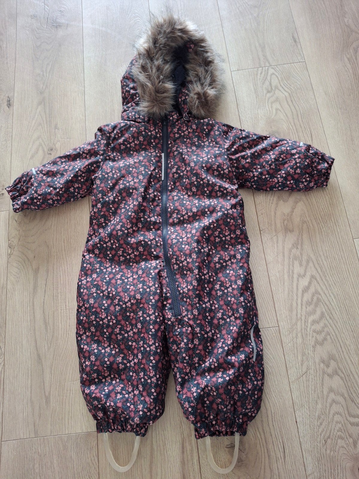 NIEUW!! Name It skipak met bloemenprint en capuchon maat 80, Kinderen en Baby's, Ophalen of Verzenden, Gebruikt, Name It, Meisje