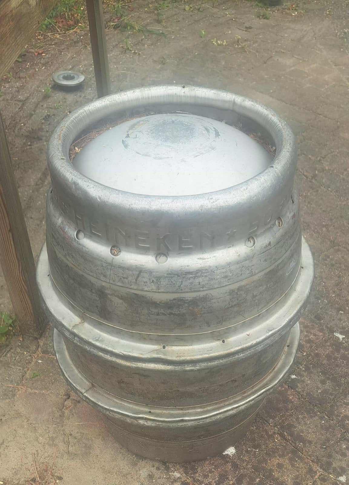Heineken biervat - Decoratie/Bloempot, Ophalen, Gebruikt