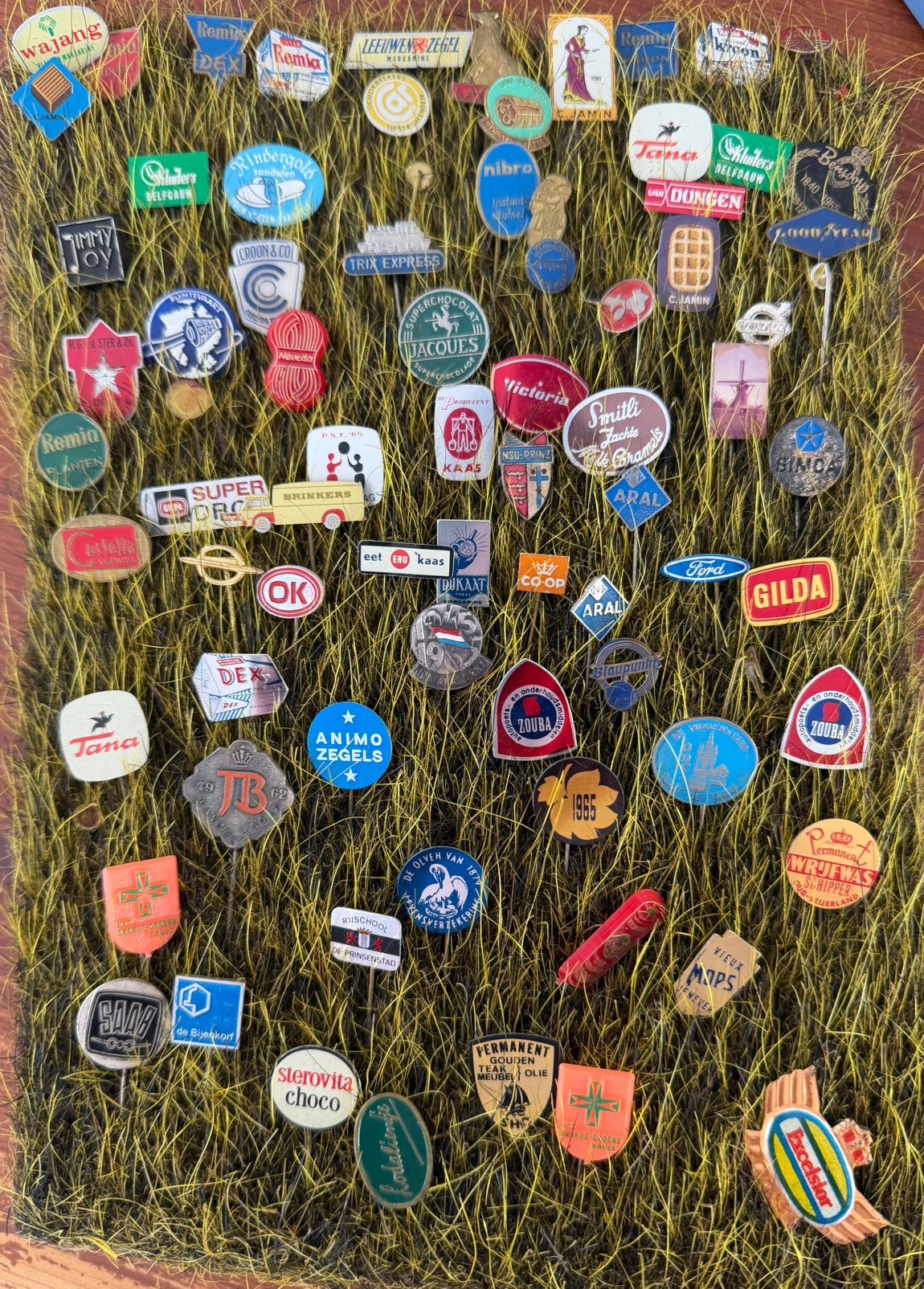 Diverse reclame speldjes uit de jaren 60, Ophalen of Verzenden, Gebruikt, Overige onderwerpen, Speldje of Pin