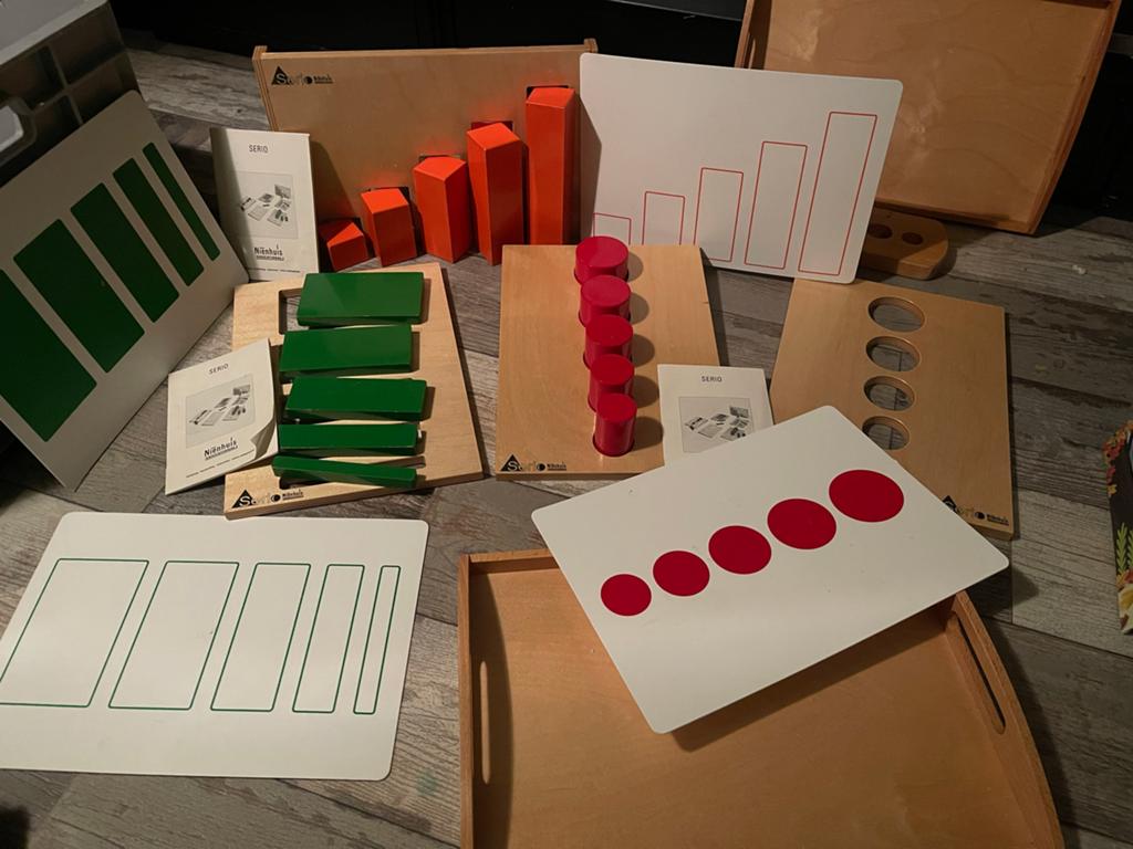 Nienhuis Montessori Serio set, Ophalen, Zo goed als nieuw, Bouwen