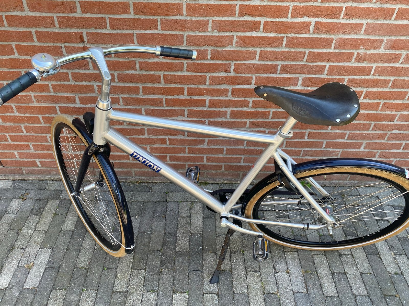 Union herenfiets met Brooks zadel, Terugtraprem, Gebruikt, 57 tot 61 cm, Ophalen