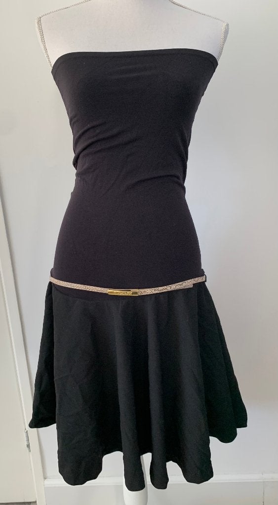 Zwarte SUPERTRASH Strapless jurk maat L!, Supertrash, Verzenden, Zwart, Maat 42/44 (L)