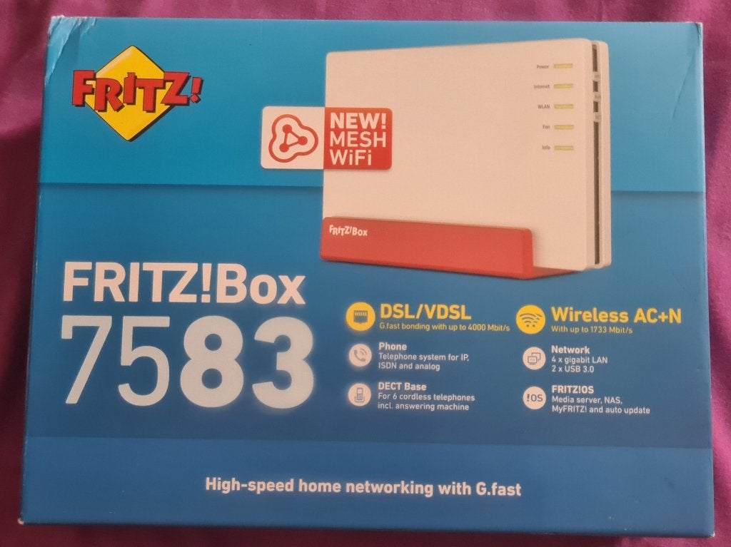 FRITZ!Box 7583, Nieuw in doos, Computers en Software, Routers en Modems, Ophalen of Verzenden, Nieuw, Router met modem, Fritz!Box