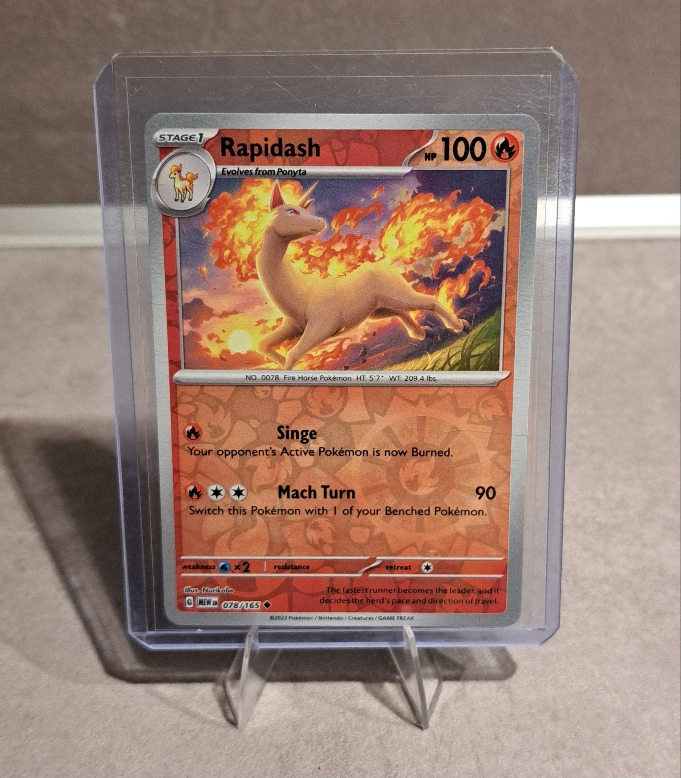 Rapidash 078/165 reverse holo, Ophalen of Verzenden