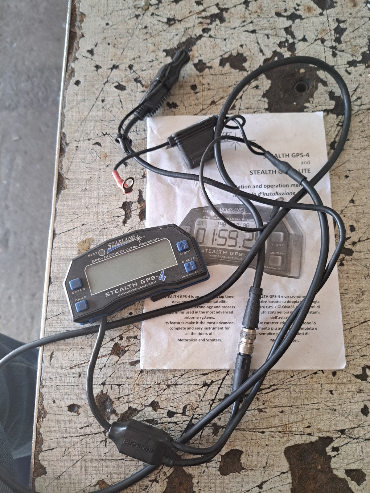 Laptimer gps starline 4, Ophalen