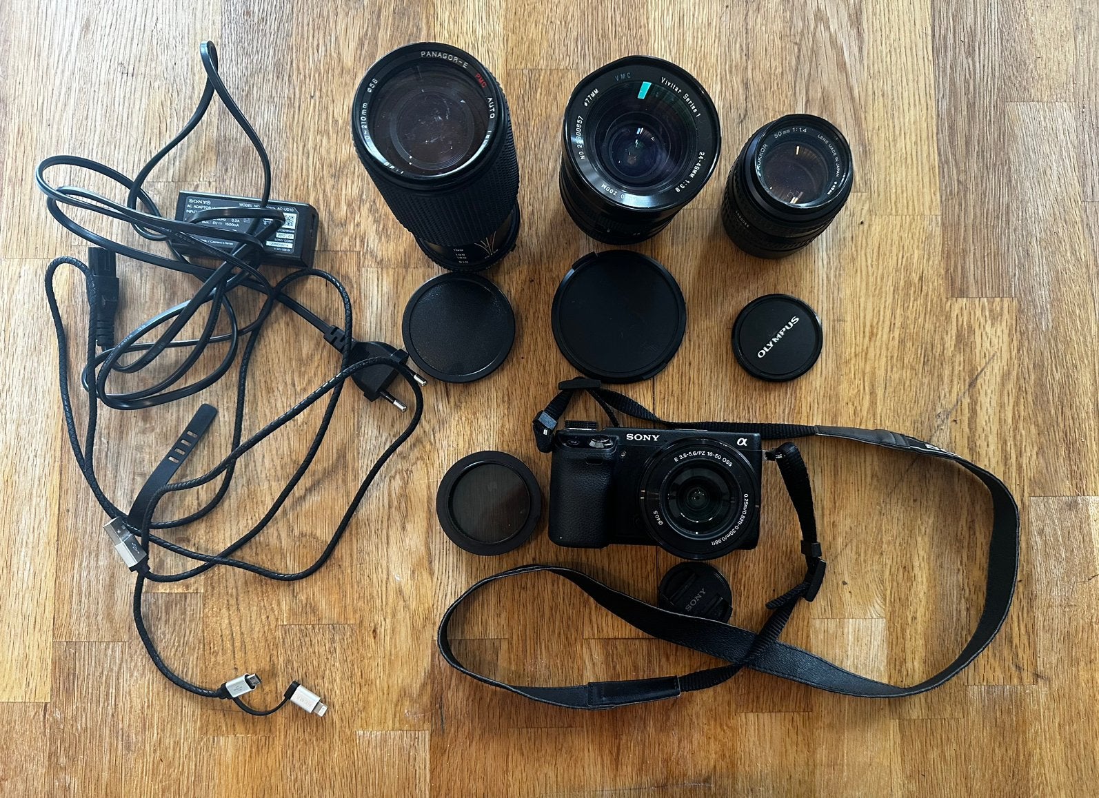 Sony NEX-6 systeemcamera + 3 lenzen, Ophalen of Verzenden, Zo goed als nieuw, Sony