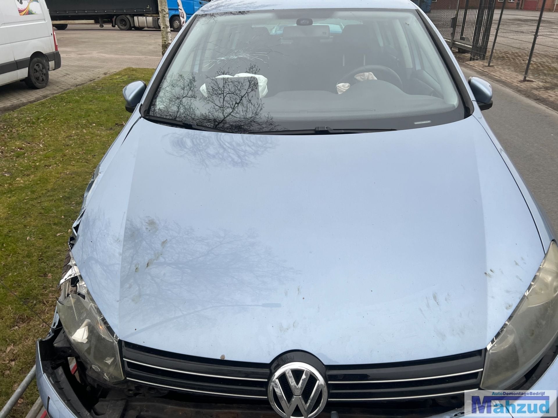 VW GOLF 6 licht Blauw LA5Q motorkap 2009-2013, Gebruikt, Volkswagen, Volkswagen AG, Motorkap