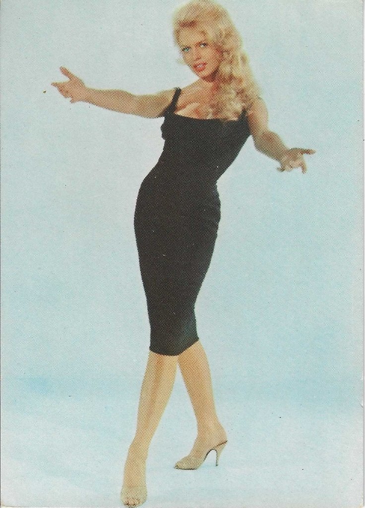 Filmsterren ansichtkaart Brigitte Bardot 1959, Verzamelen, Verzenden, 1940 tot 1960, Ongelopen, Sterren en Beroemdheden