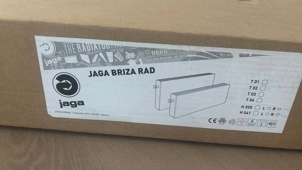 Jaga Briza Rad Radiator 125cmx 41cm - Nieuw in doos, Doe-het-zelf en Verbouw, Verwarming en Radiatoren, 30 tot 80 cm, Radiator