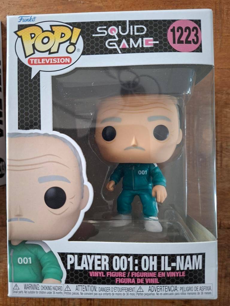 Funko Pop! Squid Game Player 001: Oh Il-Nam #1223, Ophalen of Verzenden, Nieuw